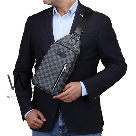 mens lv shoulder bag|black louis vuitton bags men's.